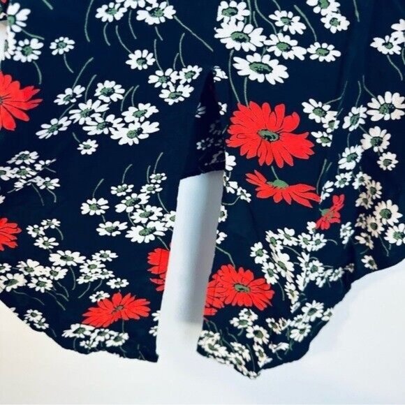 Madewell Hillside Daisies Tie Front Top Women’s Size 2X - Picture 5 of 6